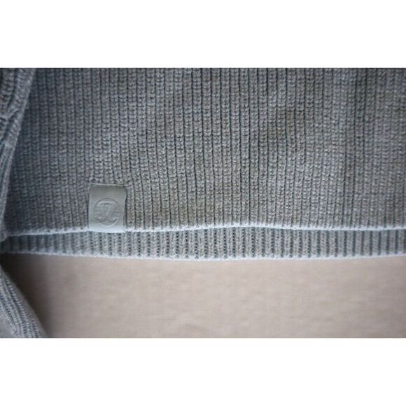Lululemon Women's Sz 14 Blue Merino Wool-Blend Ribbed Turtleneck Sweater - Picture 6 of 9